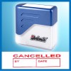 Deskmate KE-C10A CANCELLED/BY/DATE Pre-Inked Chop