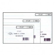Data Card Lined 4"x6" 100's White