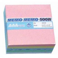 Memo Pad 3"x3" Assorted Colors