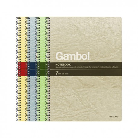Gambol S6807 Twins Wire Ring Note Book B5 7"x10" 80Pages
