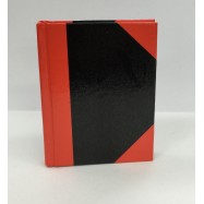紅黑硬皮簿 3吋x4吋 100頁