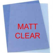 Plastic Binding Cover A4 0.4mm 100Sheets Matt Clear