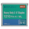 Max 1210FA-H 23/10 Staples 10mm 1000's