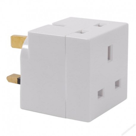 Three Pin Plug 13A Fused Adaptor