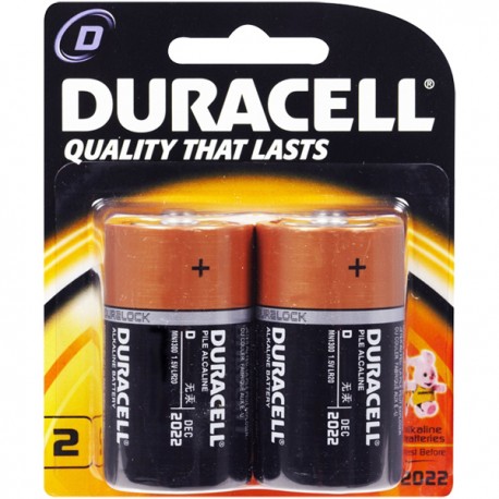 Duracell Alkaline Battery D 2pcs