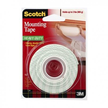 3M Scotch 110 Mounting Tape Double Side Foam Tape 1/2"(12mm)x75"