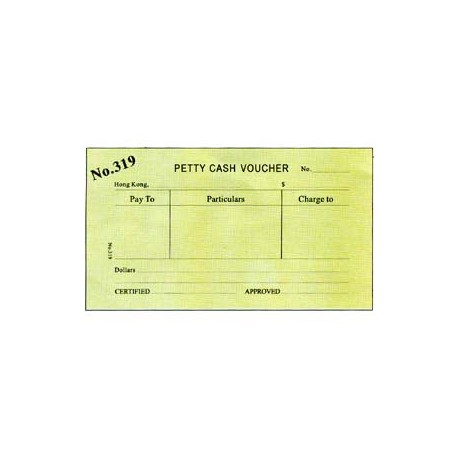 319 Account Petty Cash Voucher