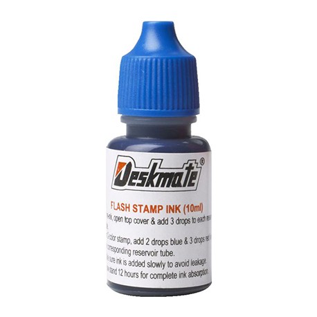 Deskmate Stamper Ink 10ml Blue