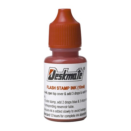 Deskmate Stamper Ink 10ml Red