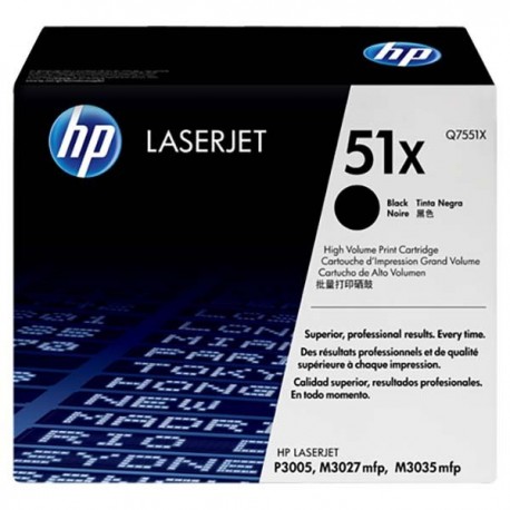 HP Q7551X 51X Toner Cartridge Black