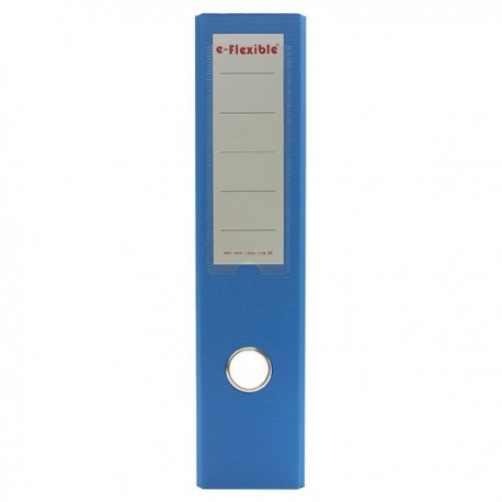 e-Flexible 包膠硬皮快勞 A4 3吋 淺藍色