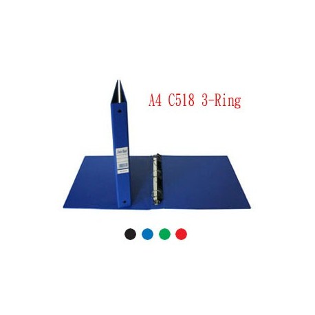 Database C518 3D-Ring Binder A4 25mm Black,Blue,Green,Red
