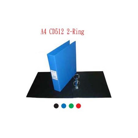 Database CD512 2D Ring Binder A4 38mm Black,Blue,Green,Red