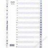 Bantex 6213 PVC Index Divider A4 1-20 Grey