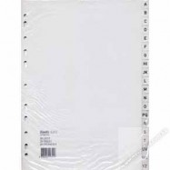 Bantex 6286 PVC Index Divider A4 A-Z Grey