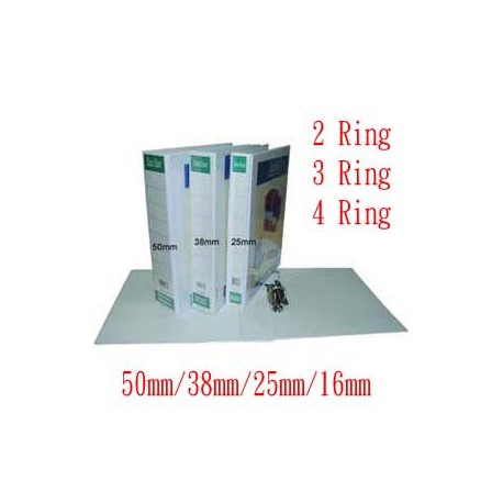 Database IB-530 3D Ring PVC Insert Binder A4 50mm White/Black/Blue/Red