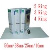 Database IB-520 2D Ring PVC Insert Binder A4 50mm White/Black/Blue/Red