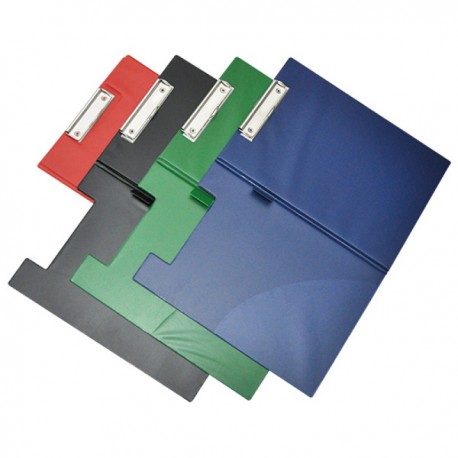 731 PVC Clip Board w/Cover F4 Black