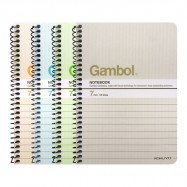 Gambol SA6506Y Wire Ring Note Book A6 4"x6" 50Pages