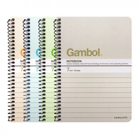 Gambol SA6506Y Wire Ring Note Book A6 4"x6" 50Pages