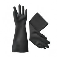 Industrial Rubber Gloves Large Black