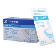 Cancare Adhesive Wound Dressing 6cmx10cm 3's