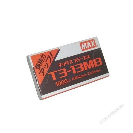 Max T3-13MB Gun Tacker Staples 13mm 1000's