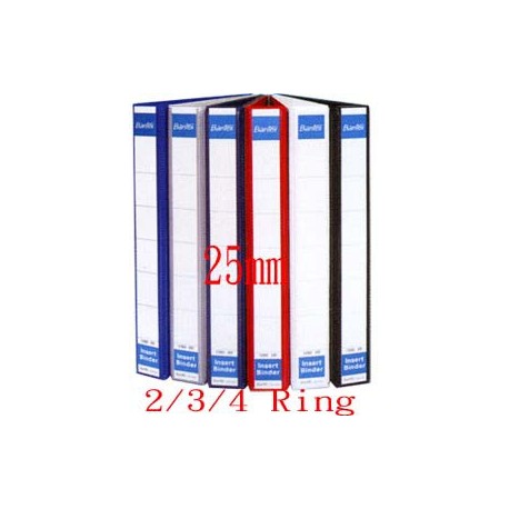 Bantex 1282 (1223) 2,3,4D Ring PVC Insert Binder A4 25mm