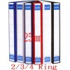 Bantex 1282 (1223) 2,3,4D Ring PVC Insert Binder A4 25mm