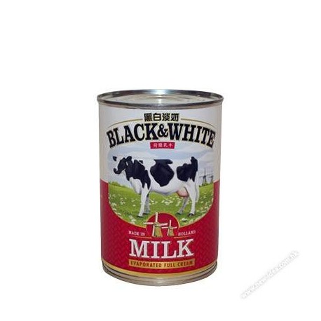 Black &amp; White Full Cream Evaporated Milk 410g