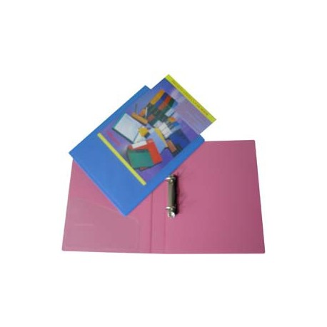 Database 647C 2D Ring PP Insert Binder A4 38mm Black,Blue,Grey,Pink,Red