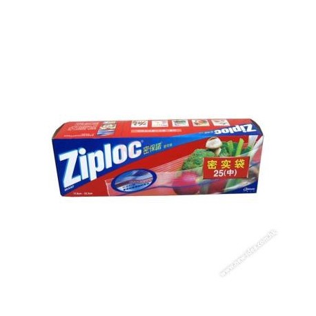 Ziploc Food Storage Bag Quart 25's