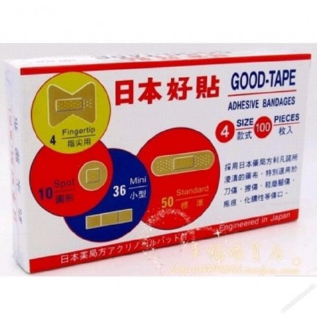 Good-Tape Adhesive Bandages 4 Sizes 100's