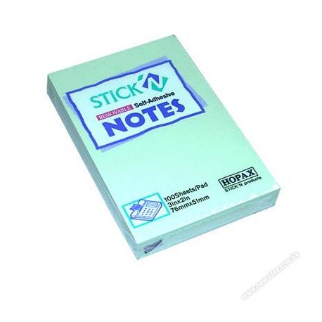 Stick-N 21147 Note 2"x3" Green