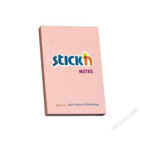 Stick-N 21145 Note 2"x3" Pink