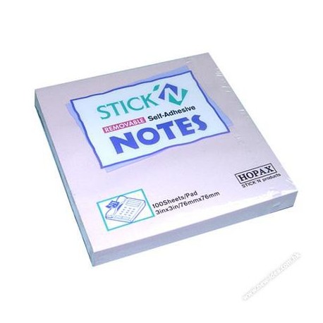 Stick-N 21403 黏貼便條紙 3吋x3吋 紫色 