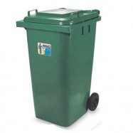 GEO 240 有轆揭蓋垃圾桶 240公升 綠色