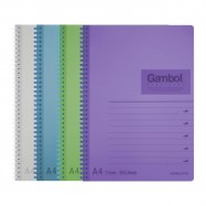 Gambol DS2108 膠面雙線圈筆記簿 A4 80頁
