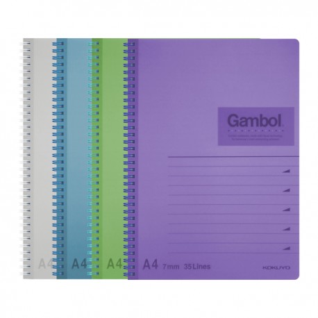 Gambol DS2108 PP Twins Wire Ring Note Book A4 80Pages