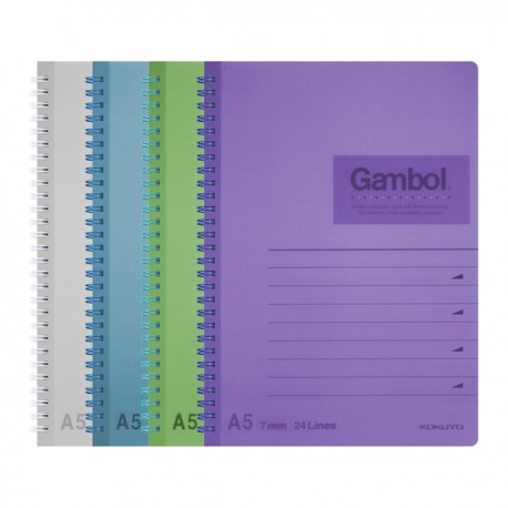 Gambol DS1488 PP Twins Wire Ring Note Book A5 80Pages