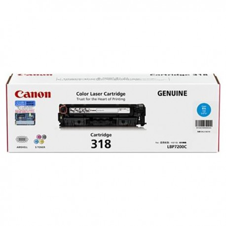 Canon 318 Toner Cartridge Cyan