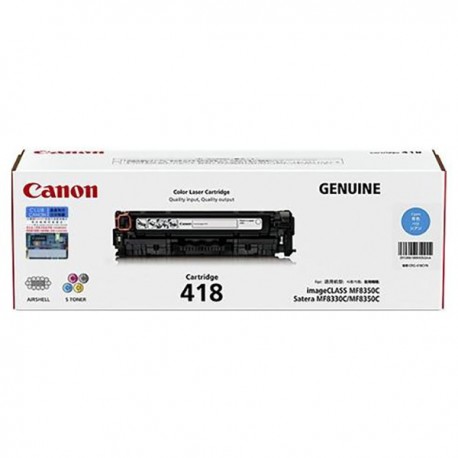 Canon 418 Toner Cartridge Cyan