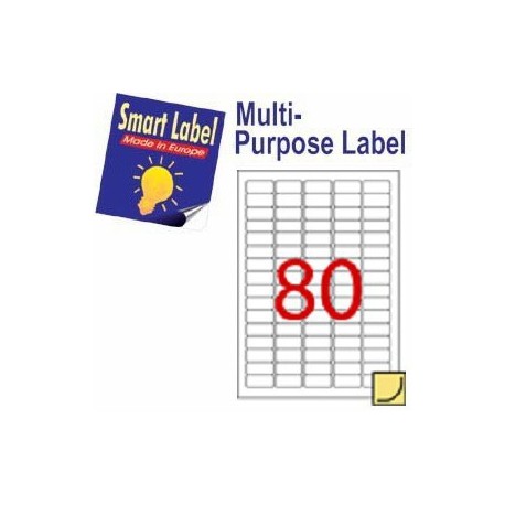 Smart Label 2618 Multipurpose Labels A4 35.6mmx16.9mm 8000's White