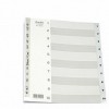 Bantex 6210 PVC Index Divider A4 1-10 Grey