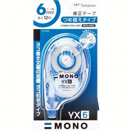 Tombow CT-YX6 Refillable Correction Tape 6mmx12M