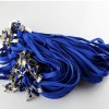 String w/Clip For Name Badge Cotton Blue