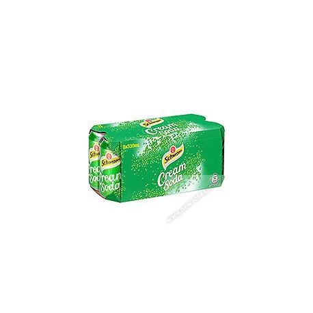 Schweppes Cream Soda Soft Drink 330ml 8Cans