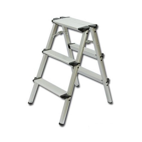 Double Side Without Handle 3-Step Ladder