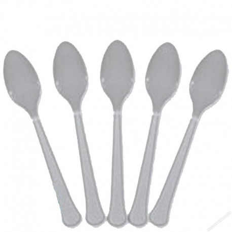 Plastic Spoon 6" 100's White