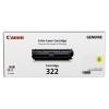 Canon 322Y Toner Cartridge Yellow